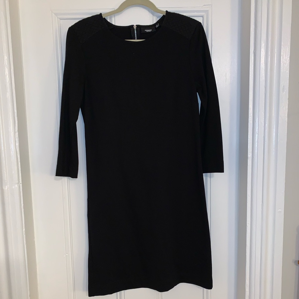 Black shift dress